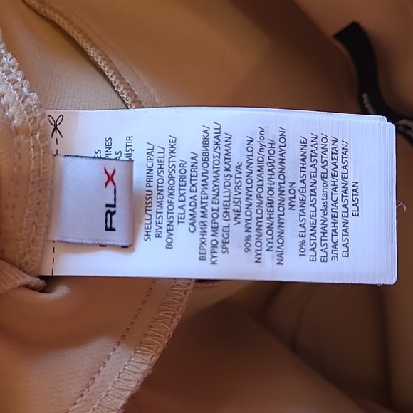 RALPH LAUREN tan slim leg stretch athletic pant - Picture 7 of 10